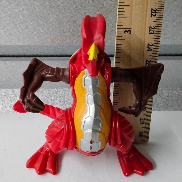 2009 McDonalds Bakugan Red Dragon Figure Sega Toys Spin‎ Master - Picture 7 of 7